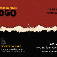 Haunted House Business Card Template, Halloween Business Card Template, Horror Business Card Template, Scape Room Business Card Template