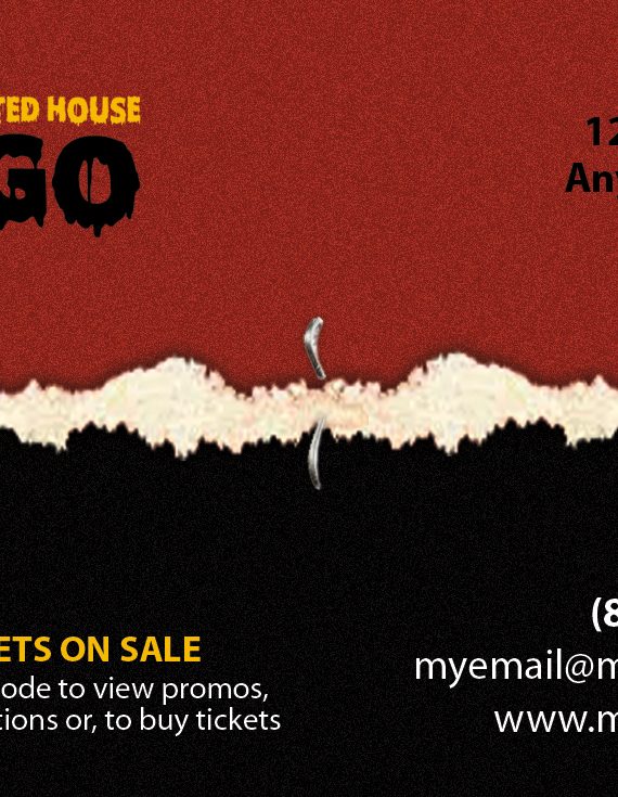 Haunted House Business Card Template, Halloween Business Card Template, Horror Business Card Template, Scape Room Business Card Template
