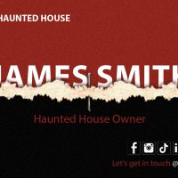 Haunted House Business Card Template, Halloween Business Card Template, Horror Business Card Template, Scape Room Business Card Template