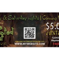 Haunted House Coupon Template, Halloween Coupon Template, Horror Coupon Template, Scape Room Coupon Template