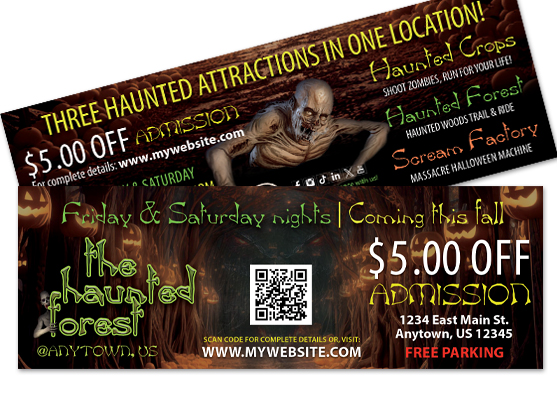 Haunted House Coupons, Halloween Coupons, Scape Rooms Coupons, Horror Attractions Coupons