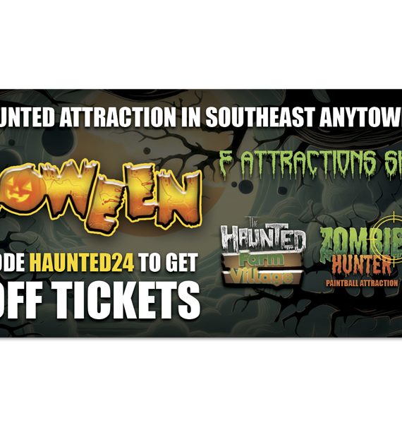 Haunted House Coupon Template, Halloween Coupon Template, Horror Coupon Template, Scape Room Coupon Template