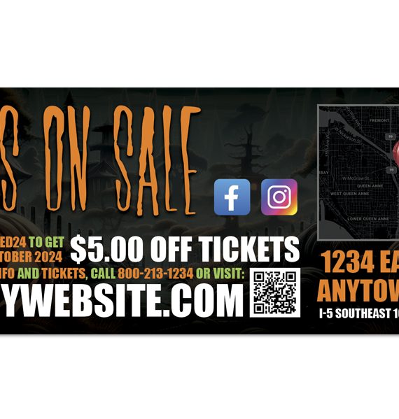 Haunted House Coupon Template, Halloween Coupon Template, Horror Coupon Template, Scape Room Coupon Template