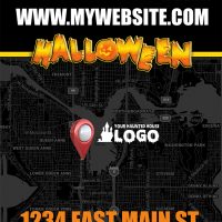Haunted House Flyer Template, Halloween Flyer Template, Horror Flyer Template, Scape Room Flyer Template