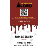 Haunted House Business Card Template, Halloween Business Card Template, Horror Business Card Template, Scape Room Business Card Template