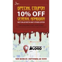 Haunted House Business Card Template, Halloween Business Card Template, Horror Business Card Template, Scape Room Business Card Template