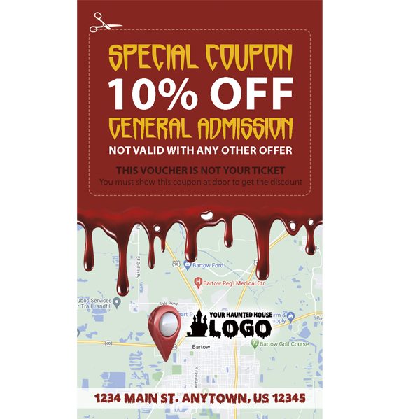 Haunted House Business Card Template, Halloween Business Card Template, Horror Business Card Template, Scape Room Business Card Template
