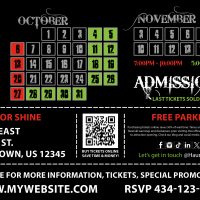 Haunted House Postcard Template, Halloween Postcard Template, Horror Postcard Template, Scape Room Postcard Template