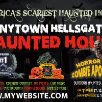 Haunted House Postcard Template, Halloween Postcard Template, Horror Postcard Template, Scape Room Postcard Template