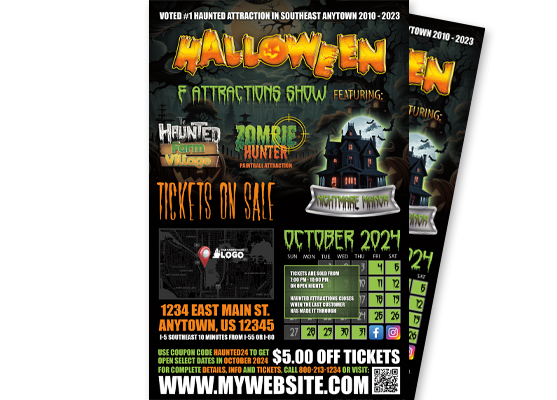 Haunted House Posters, Halloween Posters, Scape Rooms Posters, Horror Attractions Posters