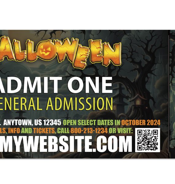 Haunted House Ticket Template, Halloween Ticket Template, Horror Ticket Template, Scape Room Ticket Template